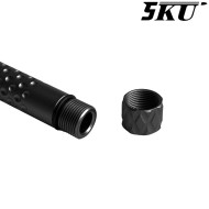 Canna esterna ZEV Style BLACK 14mm CCW per pistola G19x / G45 5KU (5ku-gbefg004-bk)