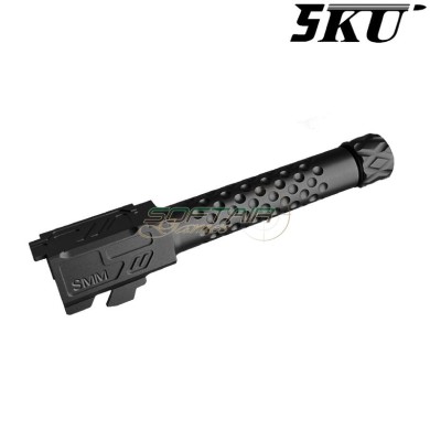 Canna esterna ZEV Style BLACK 14mm CCW per pistola G19x / G45 5KU (5ku-gbefg004-bk)