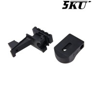 Buffer Tube & 1913 Adapter for Marui AKM GBB 5KU (5ku-gbtmak003-bk) Buffer Tube & 1913 Adapter for Marui AKM GBB 5KU (5ku-gbtmak003-bk)