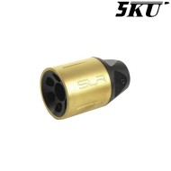 Flash hider SLR Style GOLD 14mm CCW 5KU (5ku-slr-01-gd)