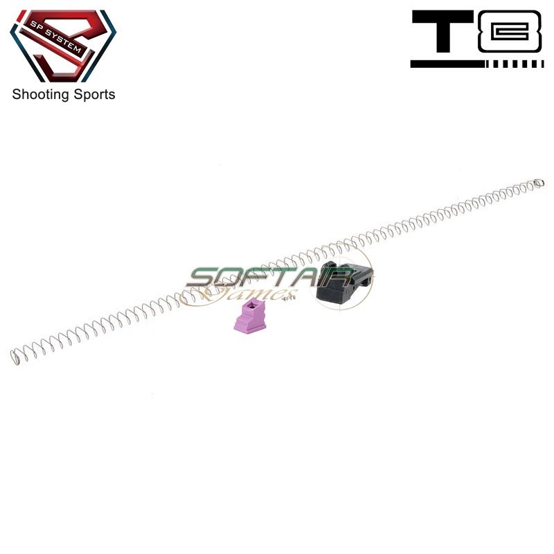 Set Molla e Gas Route migliorato 70° per MWS M4 GBB T8 SP System (t8-mws-ms-70)