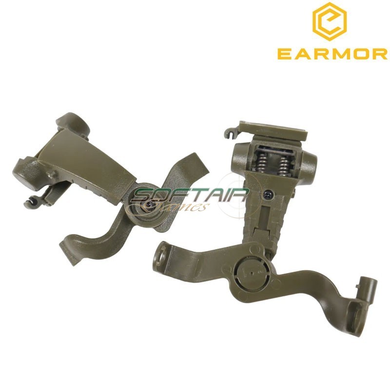 Helmet adapter FOLIAGE GREEN Tactical arm M16C for M32H Earmor (ea-m16c-fg)