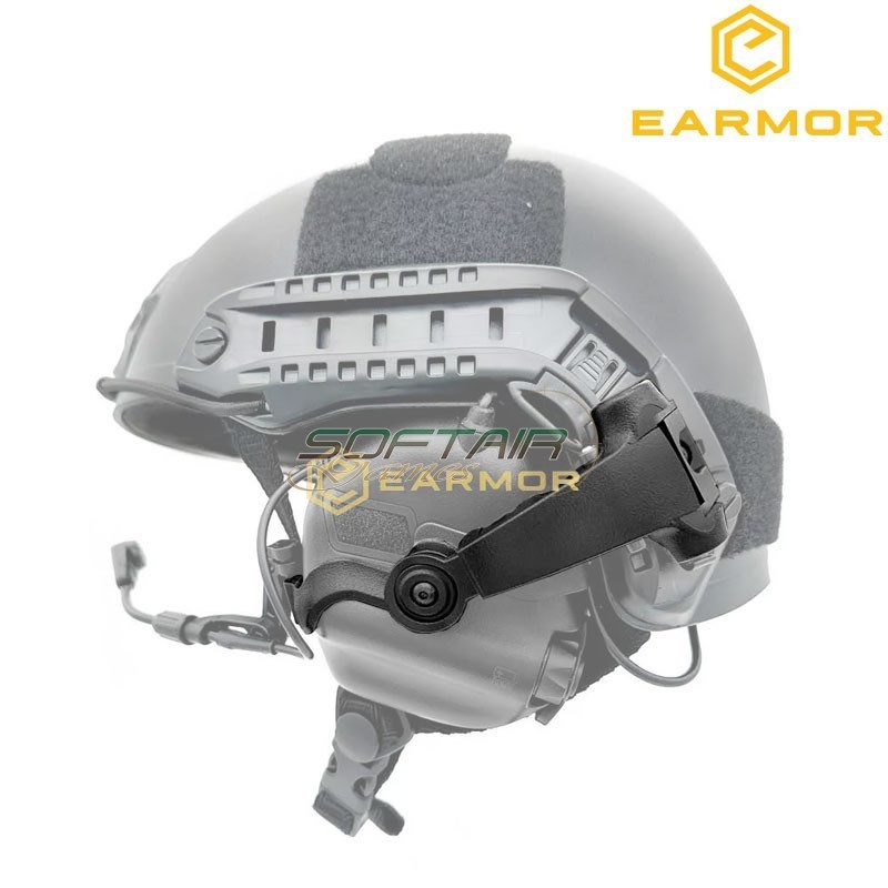 Adattatore elmetto BLACK Tactical arm M16C per M32H Earmor (ea-m16c-bk)
