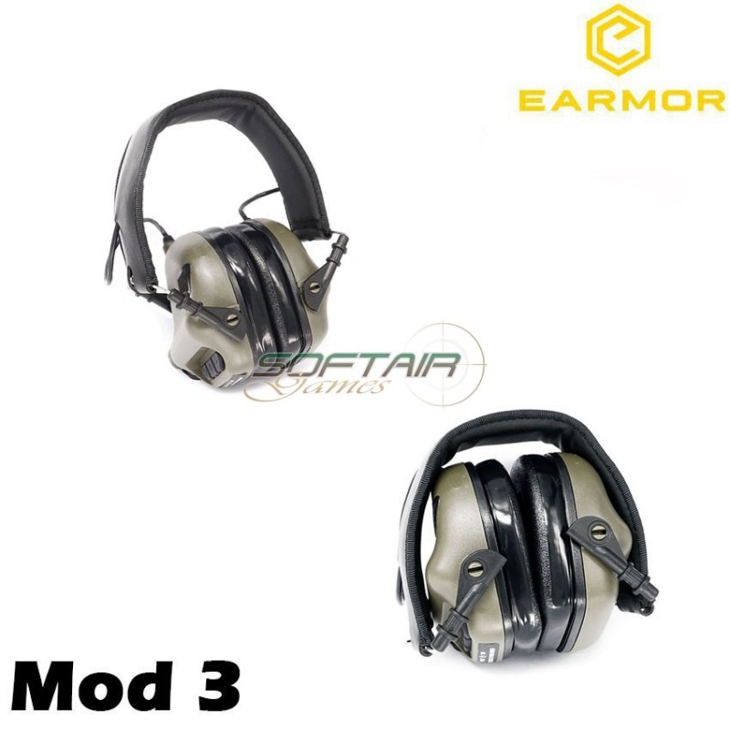 M31 Mod3 Cuffie Tactical Hearing Protection Ear-muff Pink Earmor (ea-m31-pk-mod3)