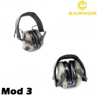 M31 Mod3 Cuffie Tactical Hearing Protection Ear-muff Pink Earmor (ea-m31-pk-mod3)