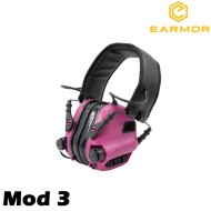 M31 Mod3 Cuffie Tactical Hearing Protection Ear-muff Pink Earmor (ea-m31-pk-mod3)