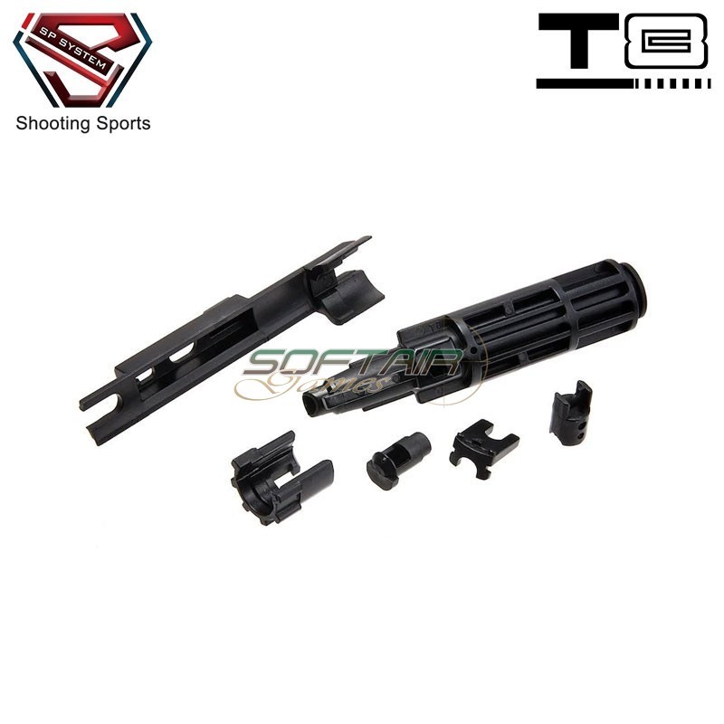 Enhanced Nozzle complete Set for MWS M4 GBB T8 SP System (t8-en-ps)