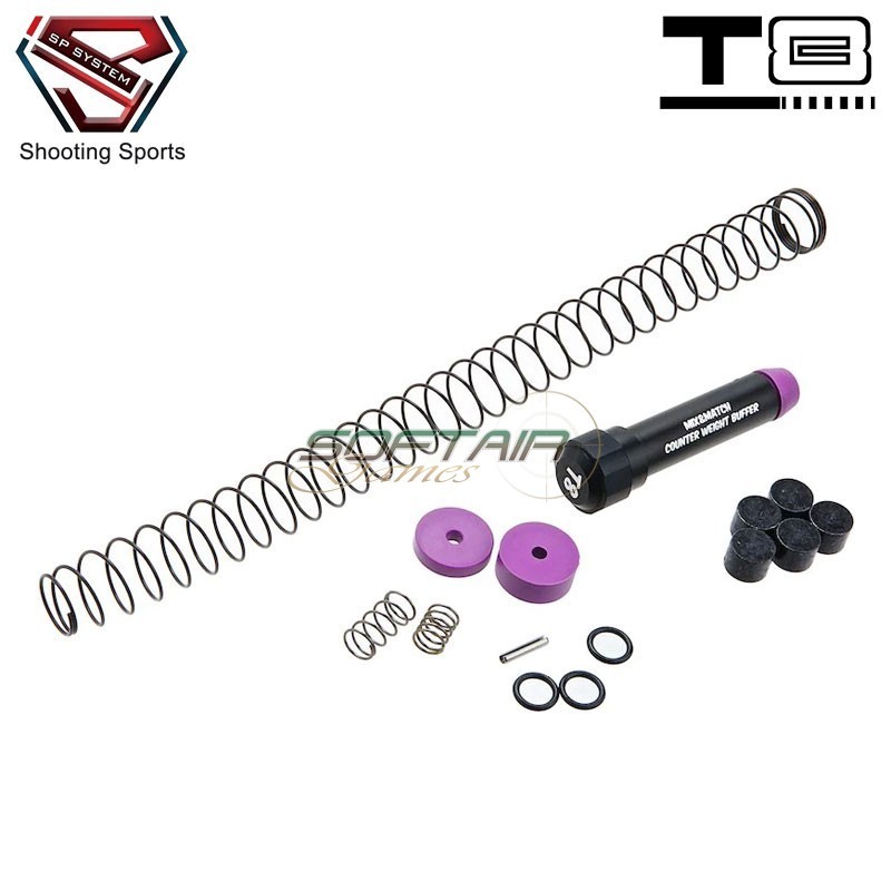 MWS Mix & Match Counter Weight Buffer Set per MWS M4 GBB T8 SP System (t8-mm-bf2)