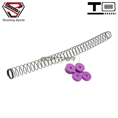 Enhanced V2 Buffer Recoil Spring with Buffer Spacer for MWS M4 GBB T8 SP System (t8-mws-bs2)