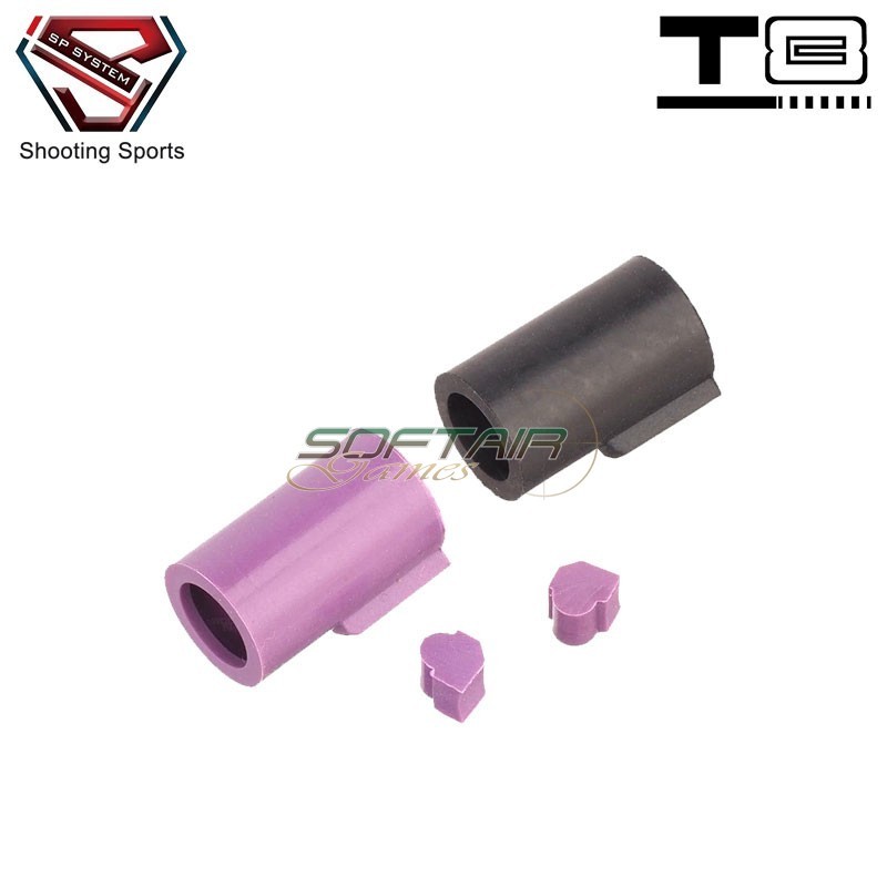 Set 2 Gommino Hop-Up Flat-Hop V2 per MWS M4 GBB T8 SP System (t8-hp-fn2)