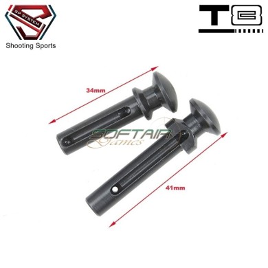 Receiver Pin estesi con fermo e molla per MWS M4 GBB T8 SP System (t8-tdp-ds)