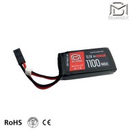 LiPo battery Mini Tamiya connector 11.1v X 1100mah 30c PEQ type BlueMax-Power® (bmp-11.1x1100-peq)