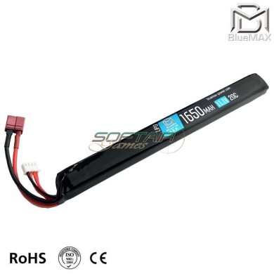 LiPo battery DEANS connector 11.1v X 1650mah 20c Slim Stick type BlueMax-Power® (bmp-11.1x1650-ds-ss)