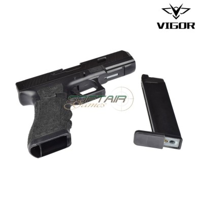 Pistola a Gas G17 BLACK Stippling Vigor (vg1-b)