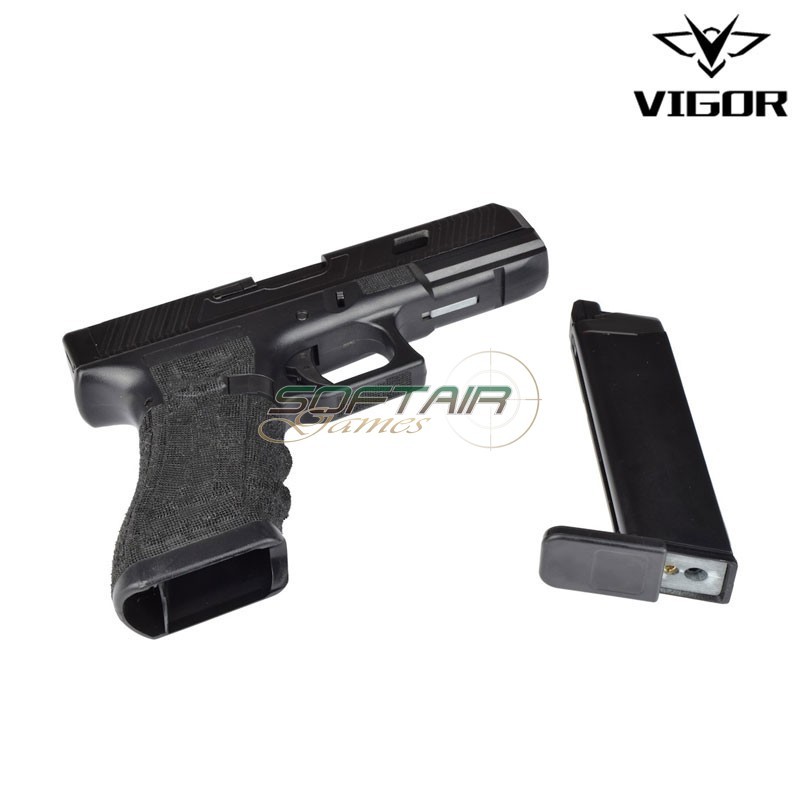 Gas Pistol G17 BLACK Stippling Vigor (vg1-b)