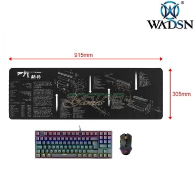 Rubber Mouse Pad XL AR-15  WADSN (wa2002)