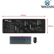 Rubber Mouse Pad XL AR-15  WADSN (wa2002)