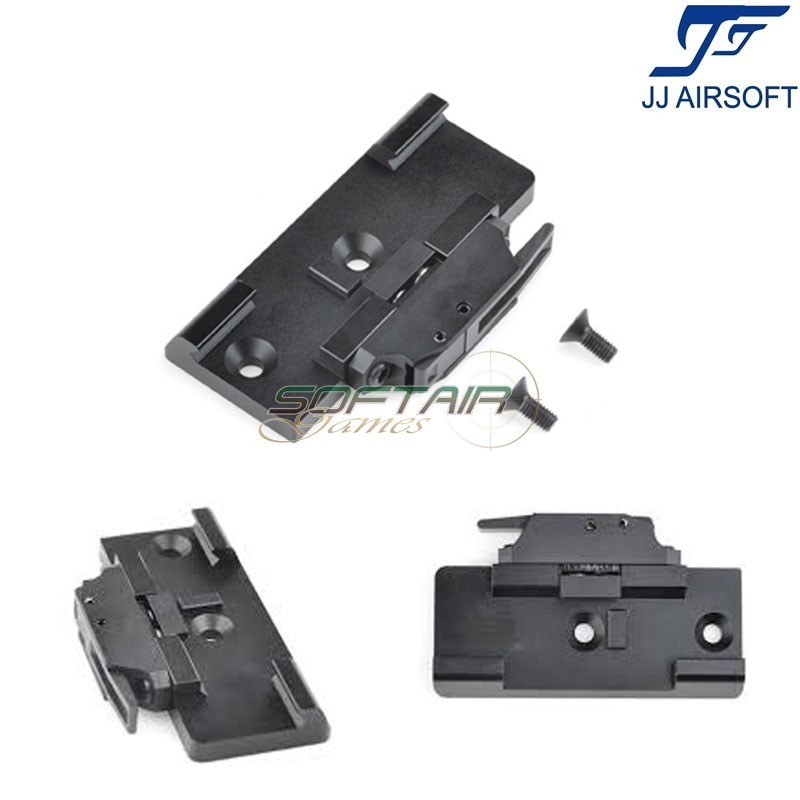 QD Mount BLACK for SRS 1x38 Red Dot JJ Airsoft (ja-1767-bk)