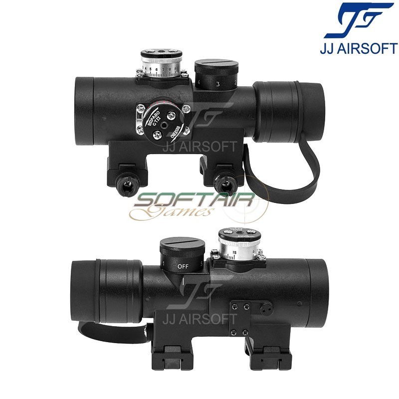 Dot Kobra 1x28 PK-A Ak Series SKS / SVD BLACK Weaver Version JJ Airsoft (ja-5006-bk)