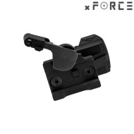 Sight SOLAR Power Mini Red Dot con Cantilevered QD Mount NERO xForce (xf-xr021blk)