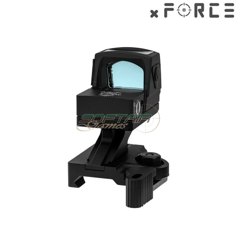 Sight SOLAR Power Mini Red Dot con Cantilevered QD Mount NERO xForce (xf-xr021blk)