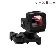 Sight SOLAR Power Mini Red Dot con Cantilevered QD Mount NERO xForce (xf-xr021blk)