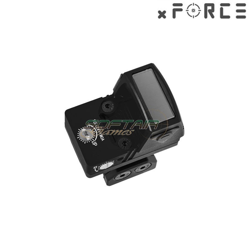 Sight SOLAR Power Mini Red Dot with SRW IB Mount BLACK xForce (xf-xr022blk)