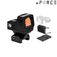 Sight SOLAR Power Mini Red Dot con SRW IB Mount NERO xForce (xf-xr022blk)