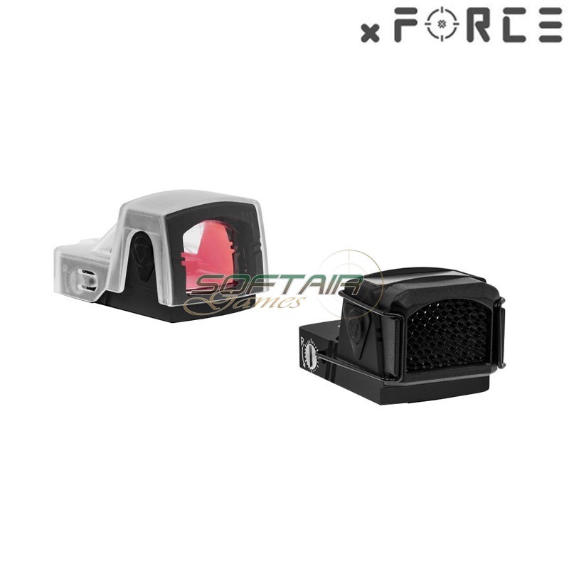 Sight SOLAR Power Mini Red Dot with Lightweight SRW IB Mount BLACK xForce (xf-xr023blk)