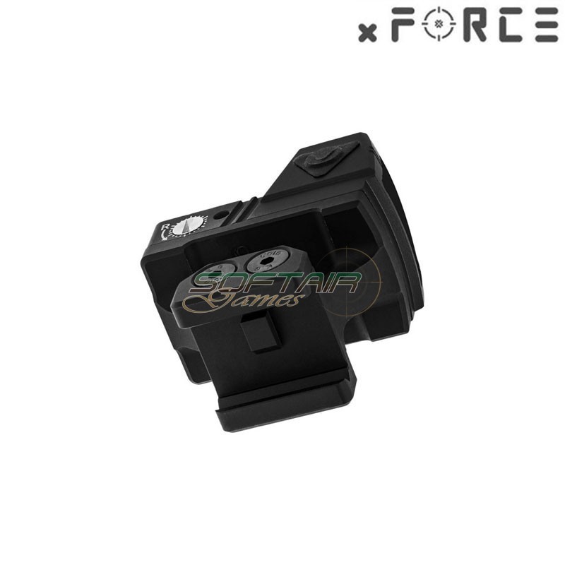 Sight SOLAR Power Mini Red Dot with Lightweight SRW IB Mount BLACK xForce (xf-xr023blk)