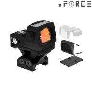 Sight SOLAR Power Mini Red Dot with Lightweight SRW IB Mount BLACK xForce (xf-xr023blk)
