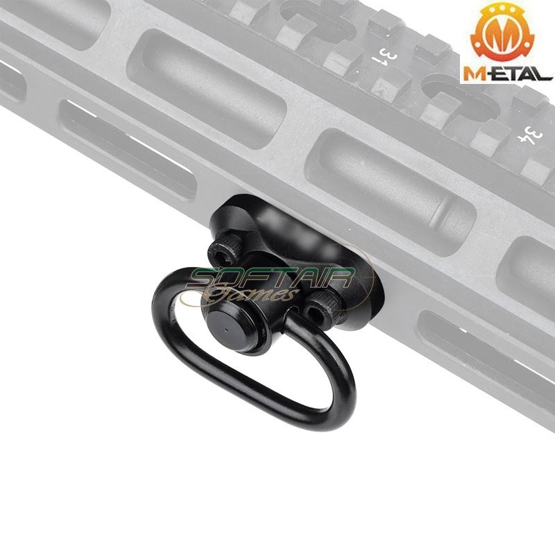 QD sling mount BLACK BM Style per LC e Keymod Metal® (me04021-bk-lo)