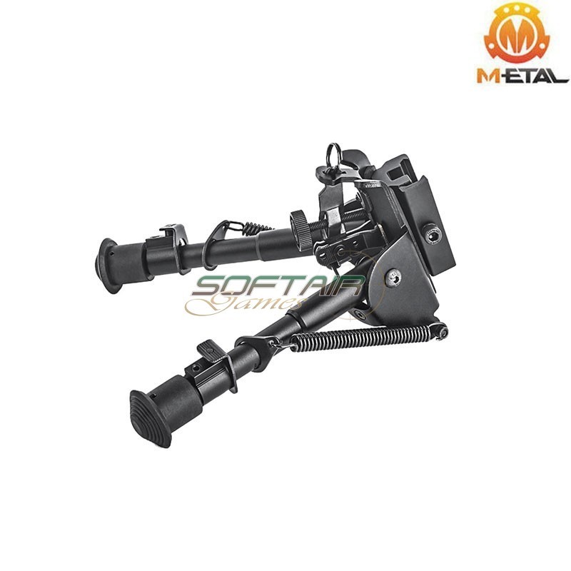 Bipiede Harris Style BLACK per 20mm Weawer Metal® (me07003-bk)