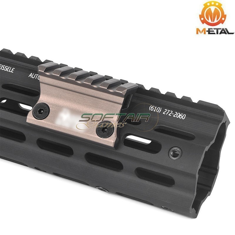 SMR Offset Rail 1 O'Clock DARK EARTH Dan. D. Style LC & Keymod Metal® (me08033-de-lo)