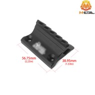 SMR Offset Rail 1 O'Clock BLACK Dan. D. Style LC & Keymod Metal® (me08033-bk-lo)