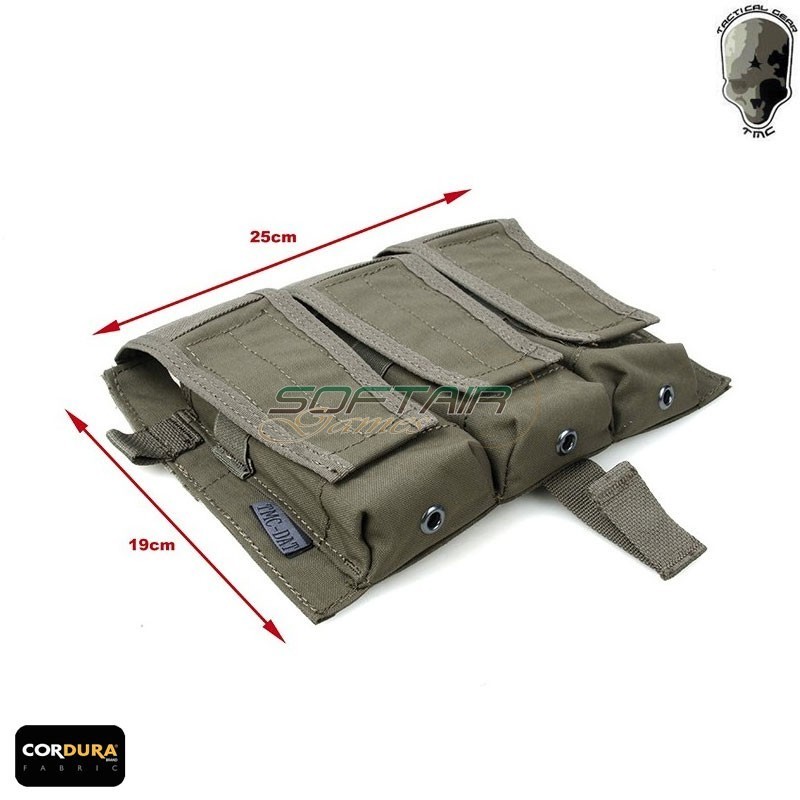 Pannello triplo caricatori M4 per AVS/JPC RANGER GREEN Tmc (tmc3153-rg)