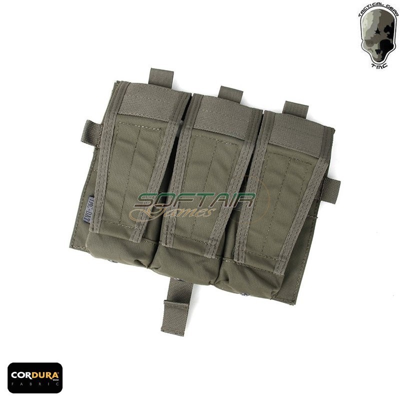Pannello triplo caricatori M4 per AVS/JPC RANGER GREEN Tmc (tmc3153-rg)