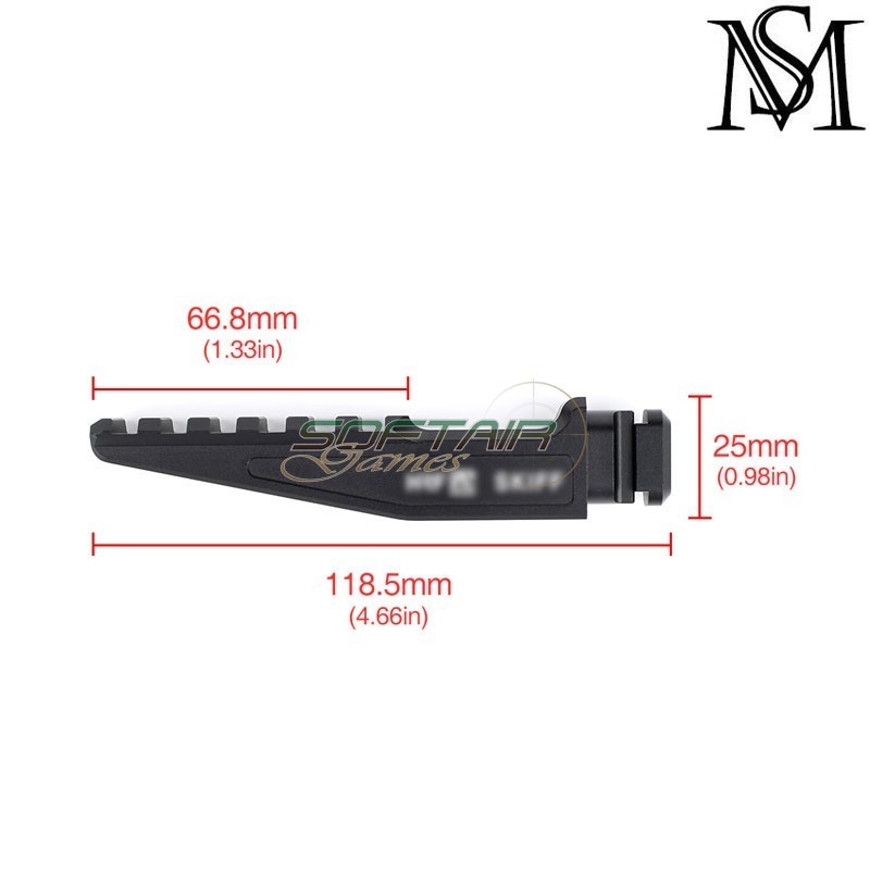 Support mount Picatinny BLACK for T1 Mount MilSim Series (ms-02016-bk) Support mount Picatinny BLACK for T1 Mount MilSim Series (ms-02016-bk)