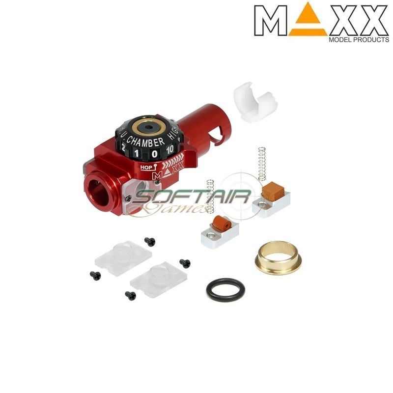 CNC Aluminum Hop Up Chamber EVO for Scorpion AEG Maxx Model (mx-hop020evo) CNC Aluminum Hop Up Chamber EVO for Scorpion AEG Maxx Model (mx-hop020evo)