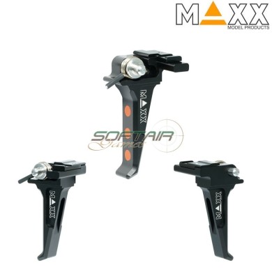 CNC Aluminum BLACK Advanced Speed Trigger Style E for EVO Maxx Model (mx-trg020seb)