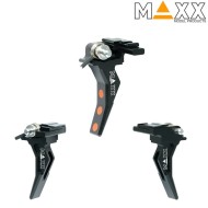 CNC Aluminum BLACK Advanced Speed Trigger Style B for EVO Maxx Model (mx-trg020sbb)