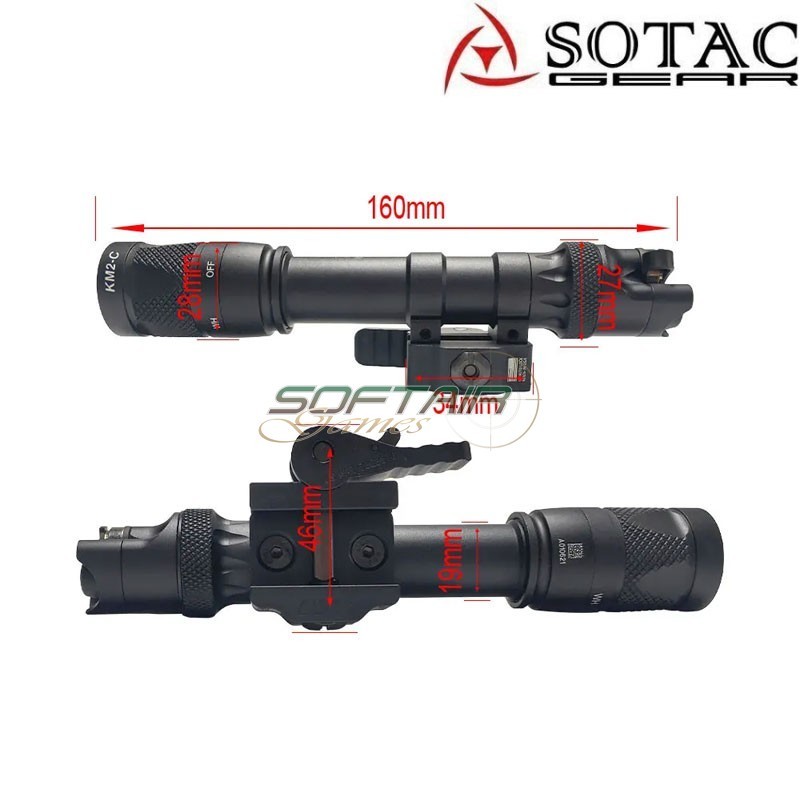 Torcia suref. style M622V+IR DARK EARTH Sotac Gear (sg-sd-087-m622v-ir-de)