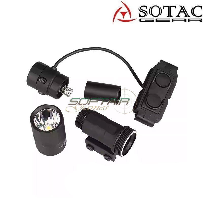 Flashlight CD Style REIN 2.0 Short BLACK Sotac Gear (sg-sd-1115-bk)