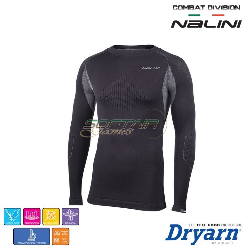 Combat LONG SLEEVE 4 Seasons BLACK Nalini (cdn-33191-bk-0370)