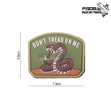 Patch 3D PVC "Don't Tread On Me" Frog Industries® (fi-006390)