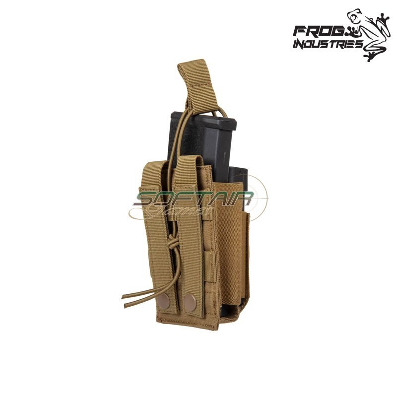 Tasca Singola Caricatore 5.56 & 9mm COYOTE BROWN Frog Industries® (fi-035871-cb)