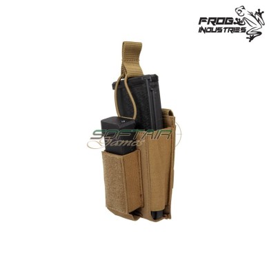 Single Magazine Pouch 5.56 & 9mm COYOTE BROWN Frog Industries® (fi-035871-cb)