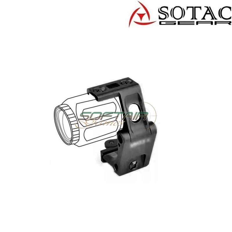 UT fast FTC G43 magnifier mount BLACK Sotac Gear (sg-dh-0632-bk)