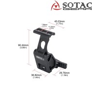 UT fast FTC G43 magnifier mount BLACK Sotac Gear (sg-dh-0632-bk)