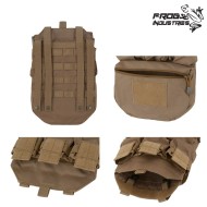 ASSAULT Rear Panel Molle COYOTE Frog Industries® (fi-51613103-cb)